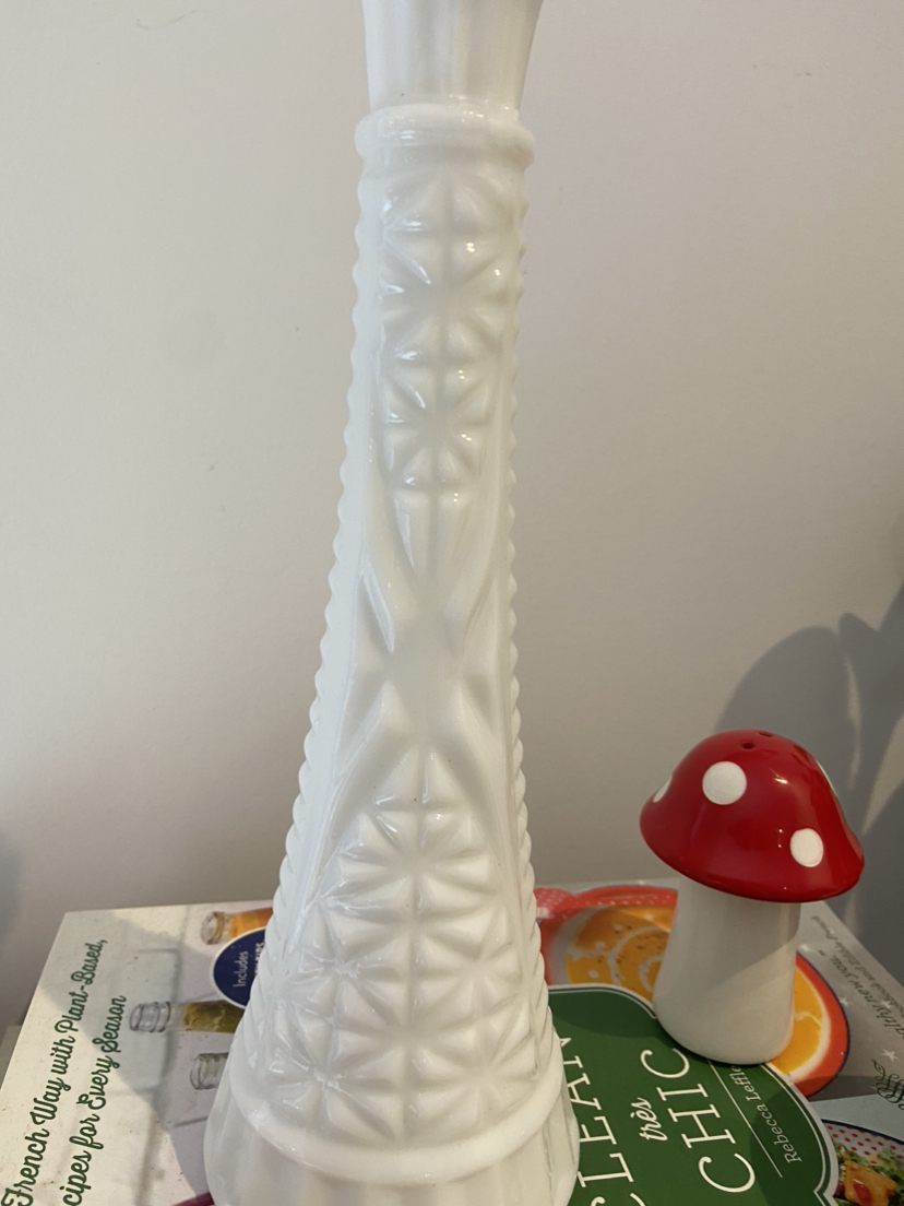 Milk glass Bud Vase image indicator(2)