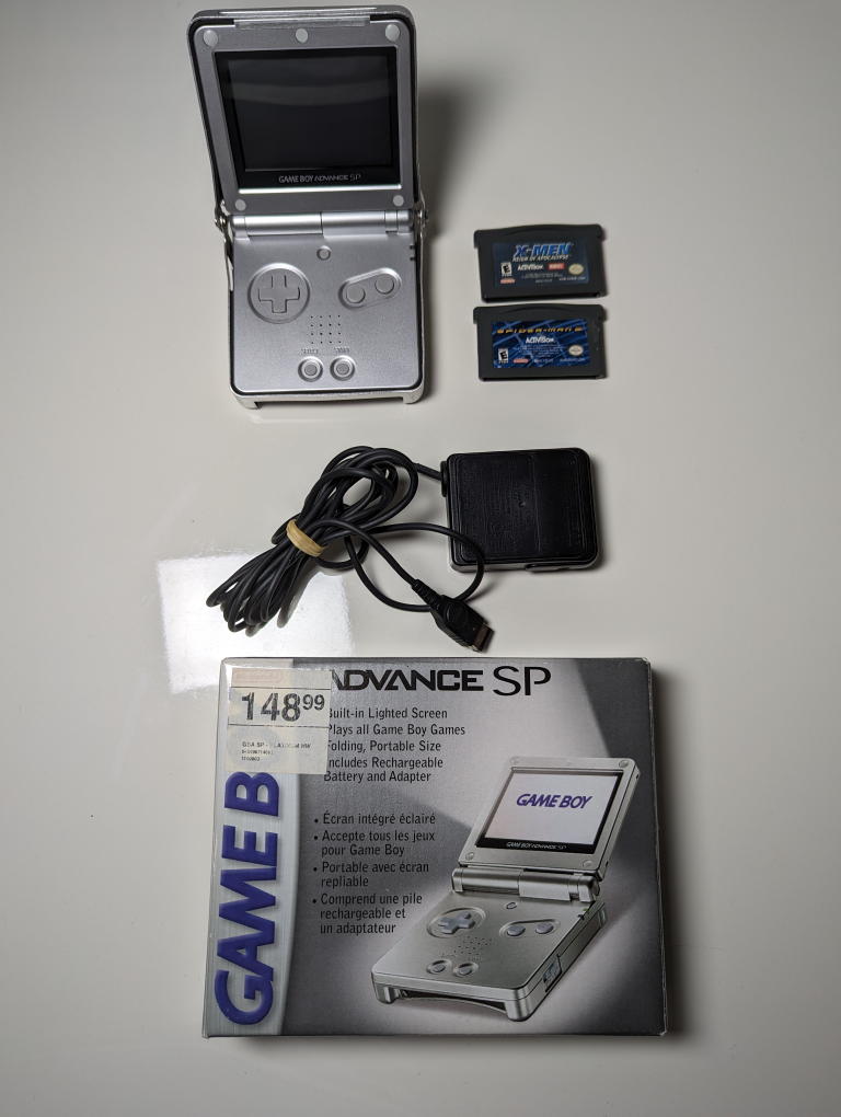 Nintendo Game Boy Advance SP (Platinum Silver) image indicator(4)