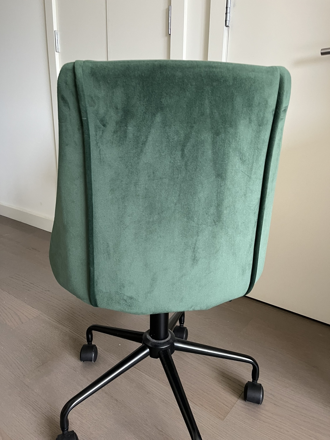 Dark Green Wheeled Desk Chair - photo 2