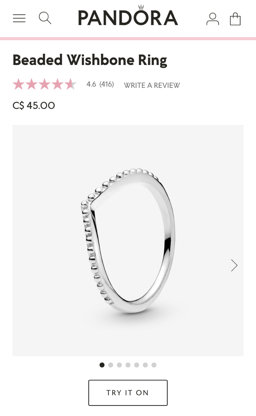 Pandora Wishbone Rings - photo 4