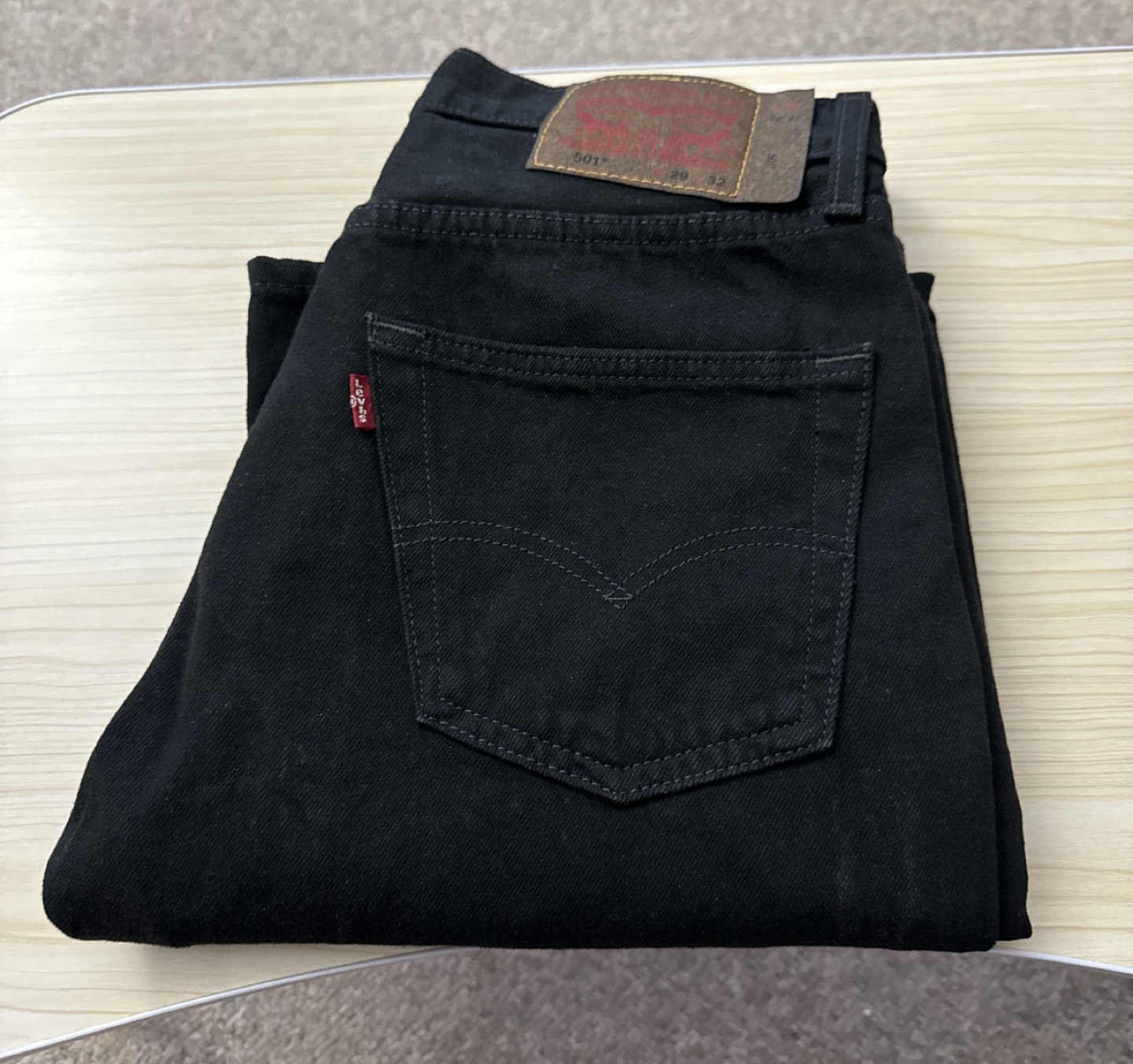 Levis 501 black jeans thumbnail