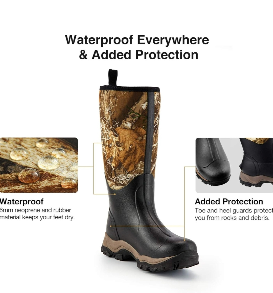 TideWe Hunting Boots for Men, Insulated Waterproof Durable, Camo image indicator(2)