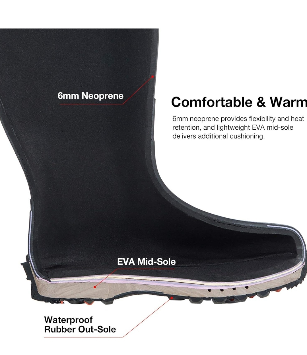 TideWe Hunting Boots for Men, Insulated Waterproof Durable, Camo image indicator(3)