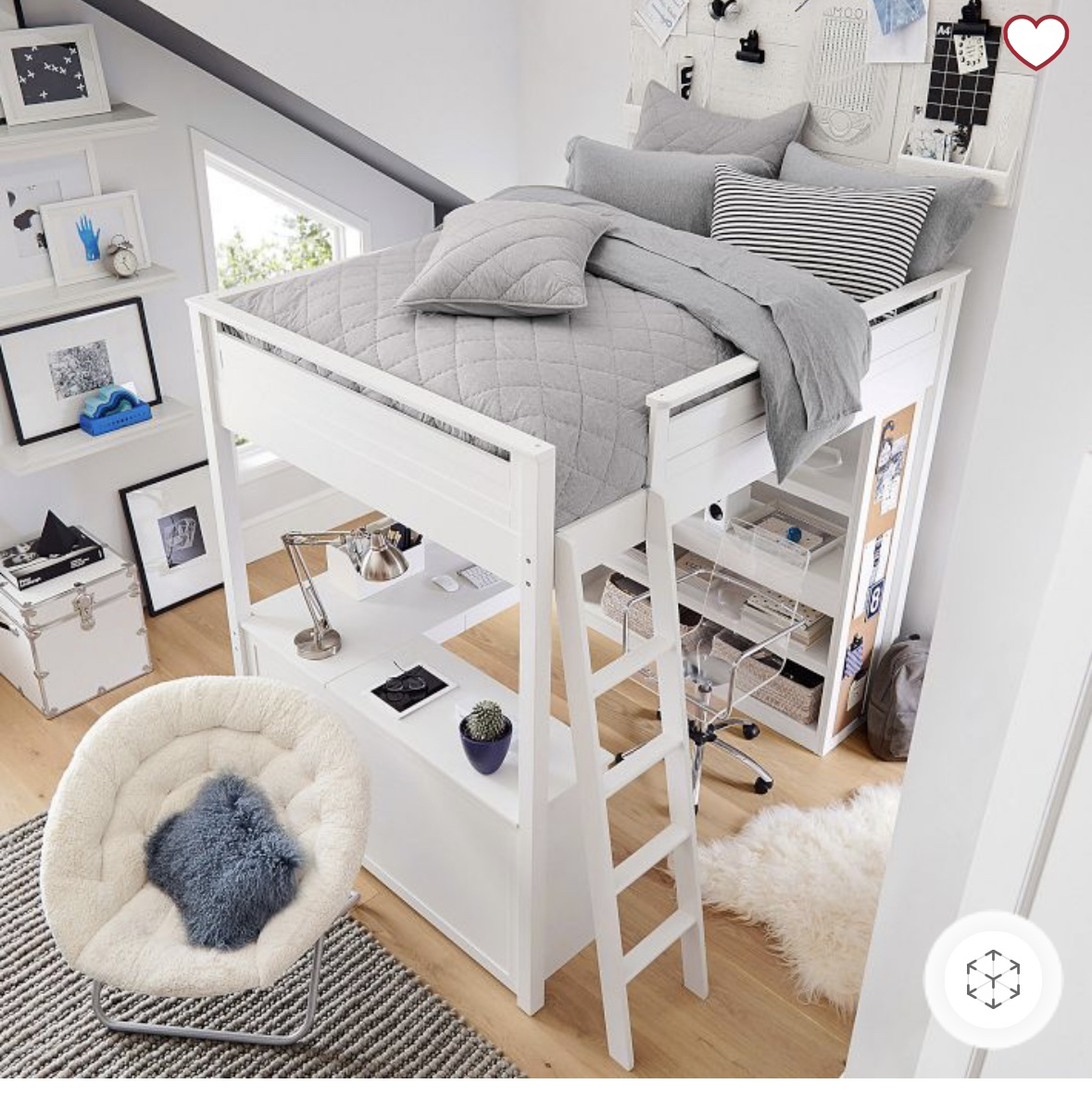 LOFT BED WITH DESK PERFECT FOR STUDENTS - photo 2