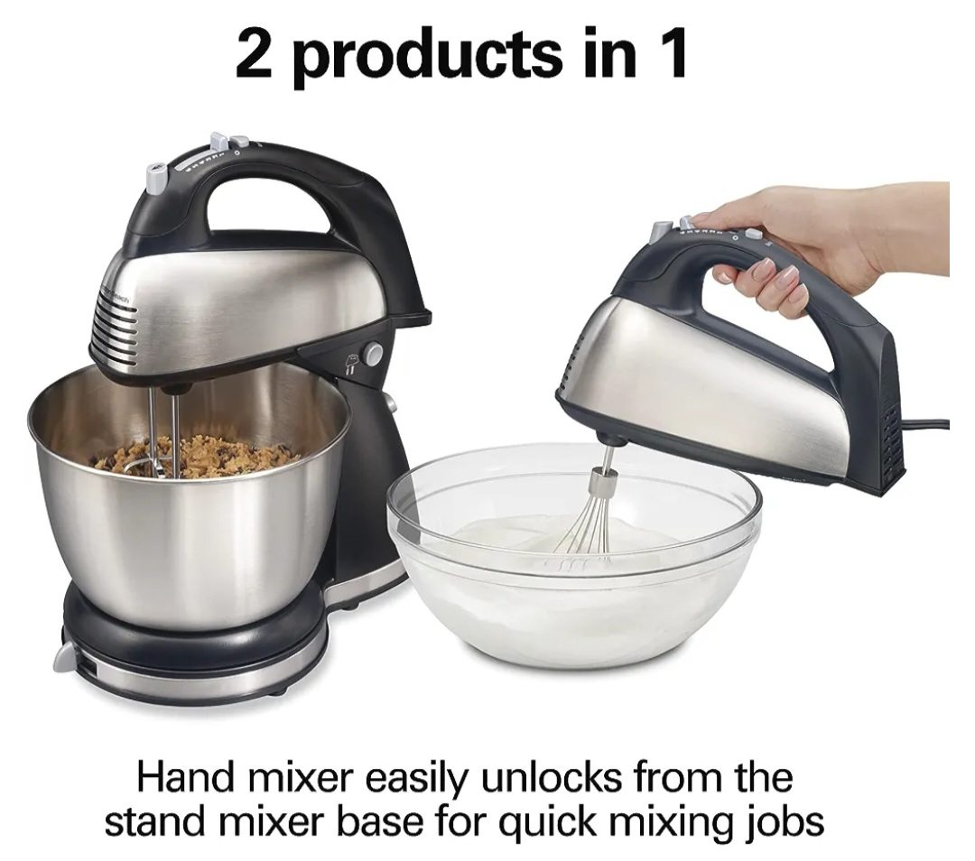 Hamilton Beach Classic Stand and Hand Mixer, 4 Quarts image indicator(2)