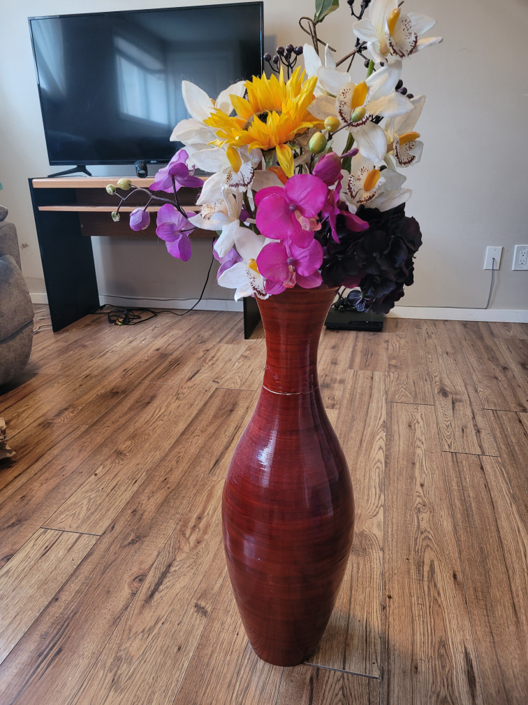 Decorative Fake Flowers & Vase - photo 2