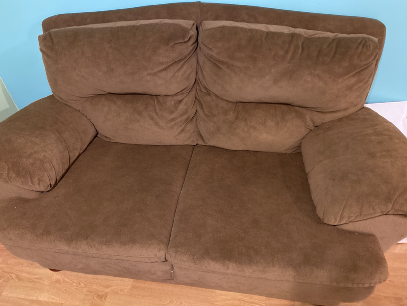 Mocha coloured loveseat