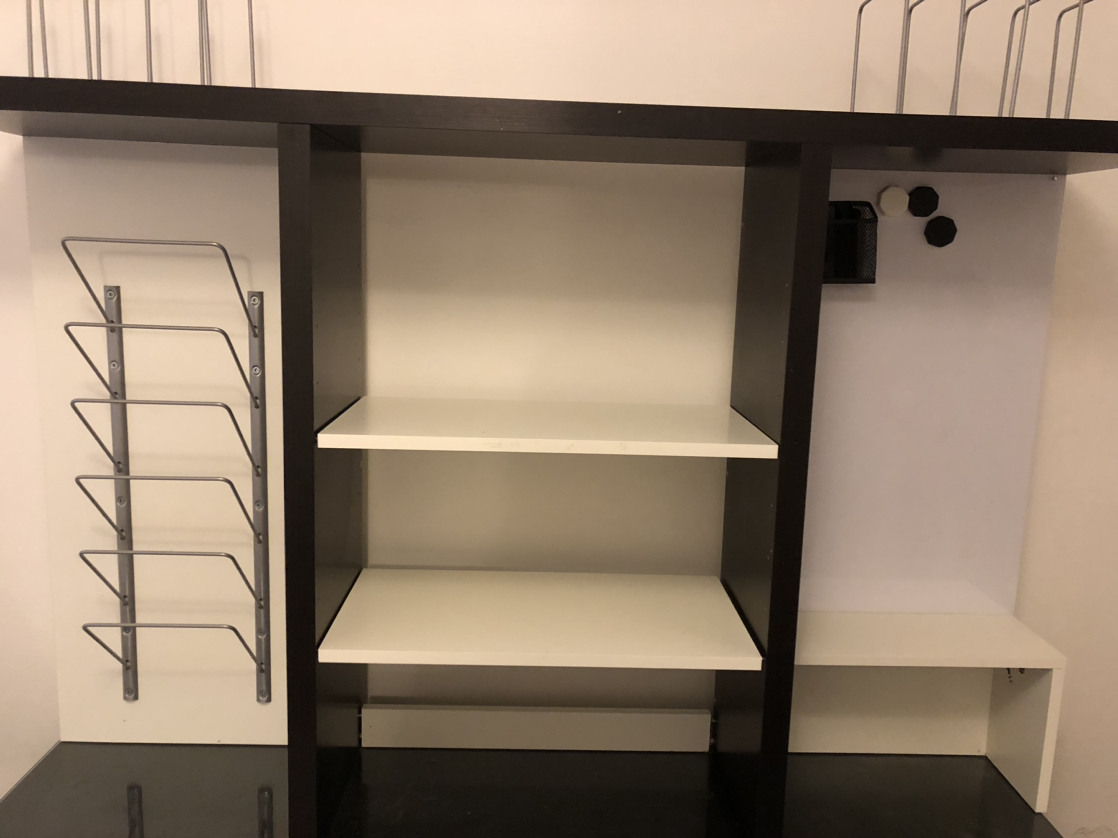 Ikea Mikael Office desk with hutch and glass top **FIRM PRICE** - photo 4