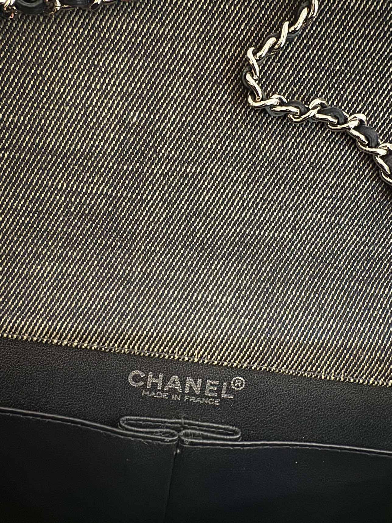 Chanel Denim Chocolate Bar Flap - photo 4