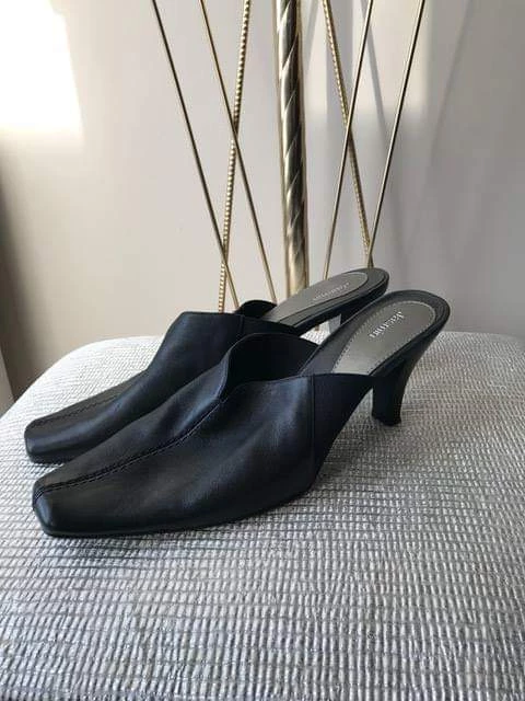 Leather Slip On Mules image indicator(4)