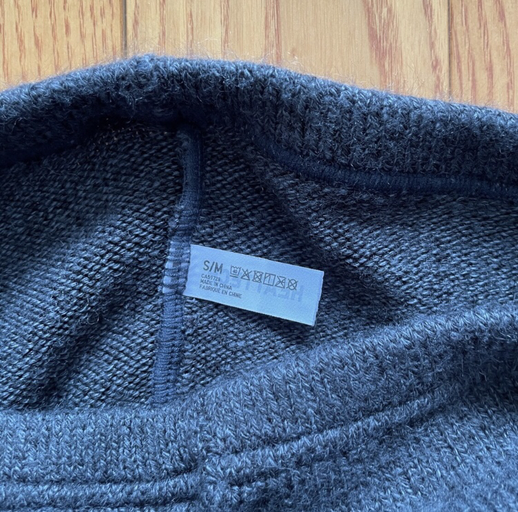 Uniqlo HeatTech Grey Cable Leggings - Small image indicator(7)