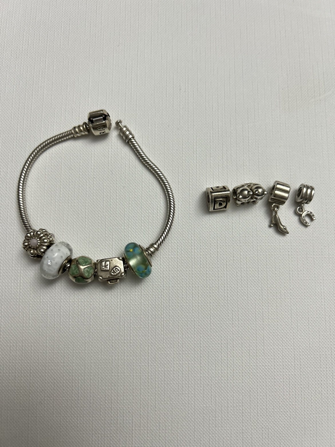 9 Pandora Charms and Bracelet thumbnail
