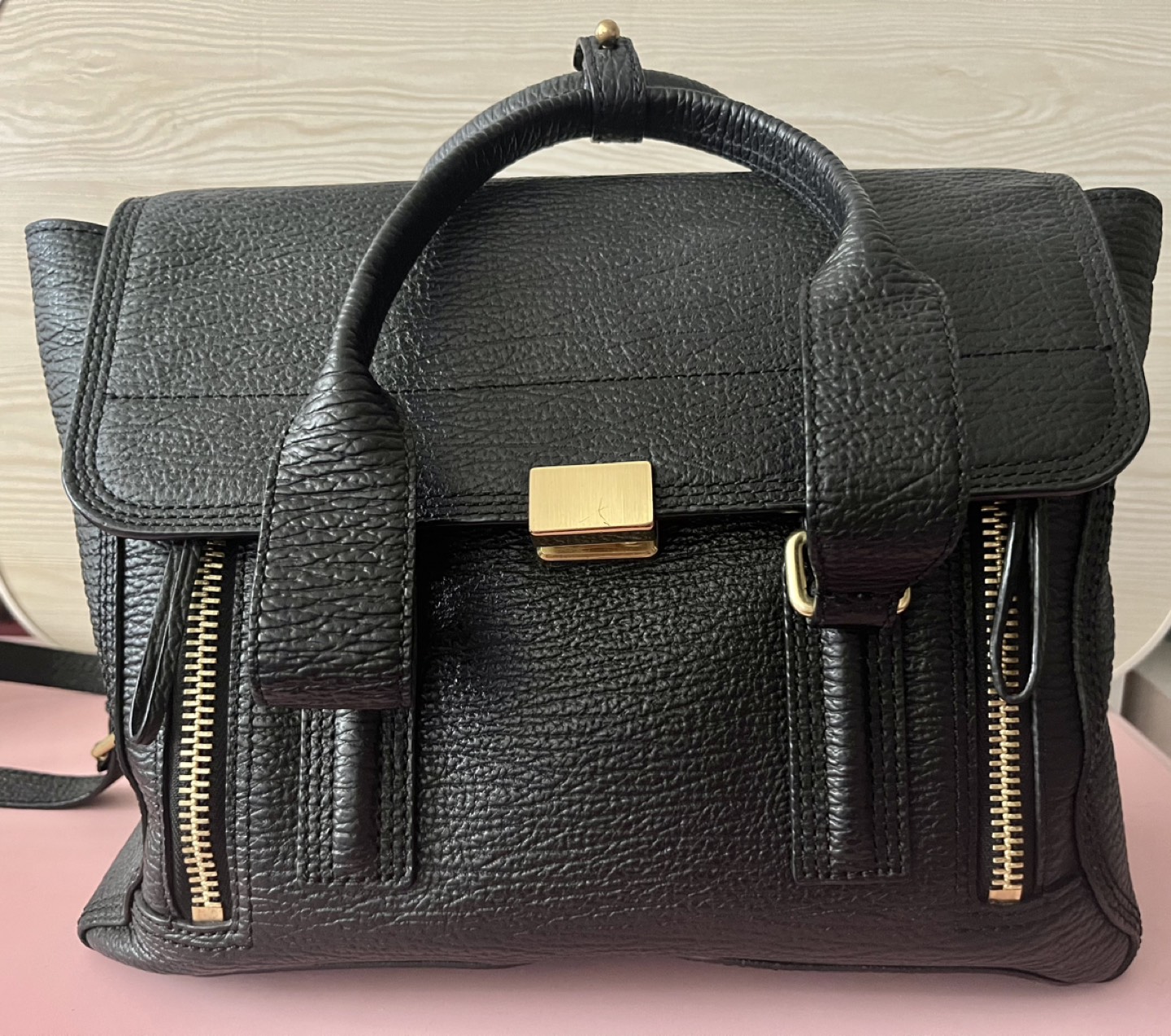 3.1 Philip Lim Pashli gold zip-detailed Medium Tote Bag - photo 2