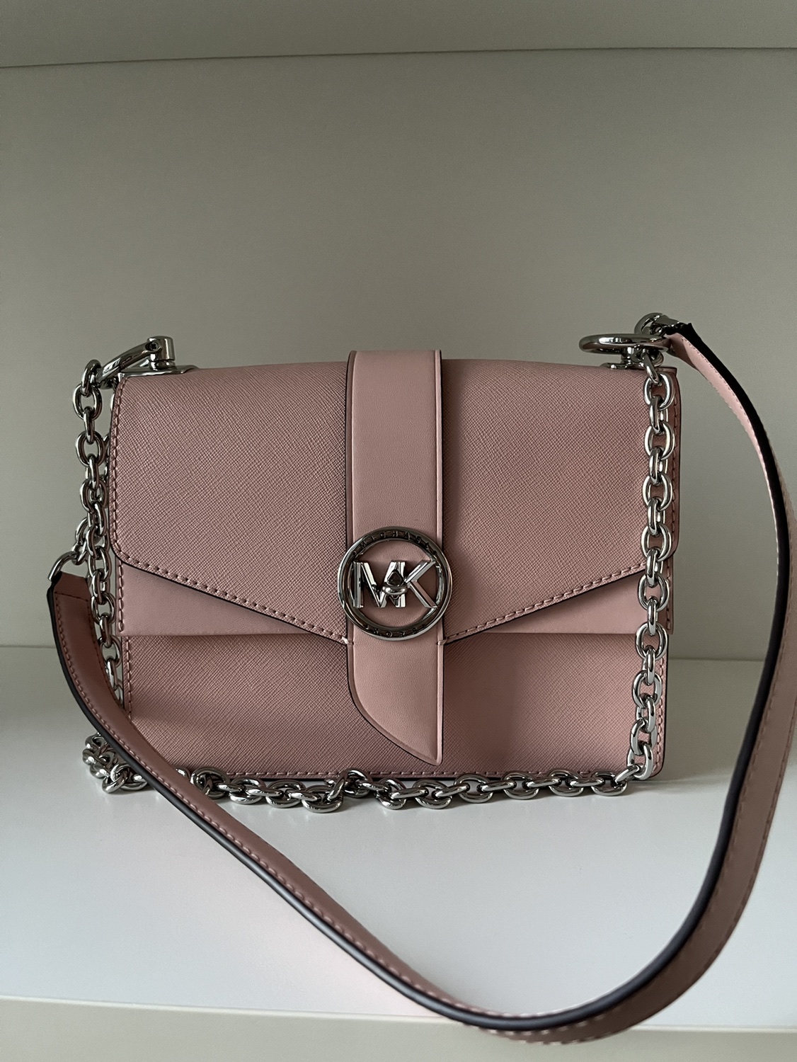 *NEVER USED* Michael Kors light pink greenwich crossbody bag - photo 2