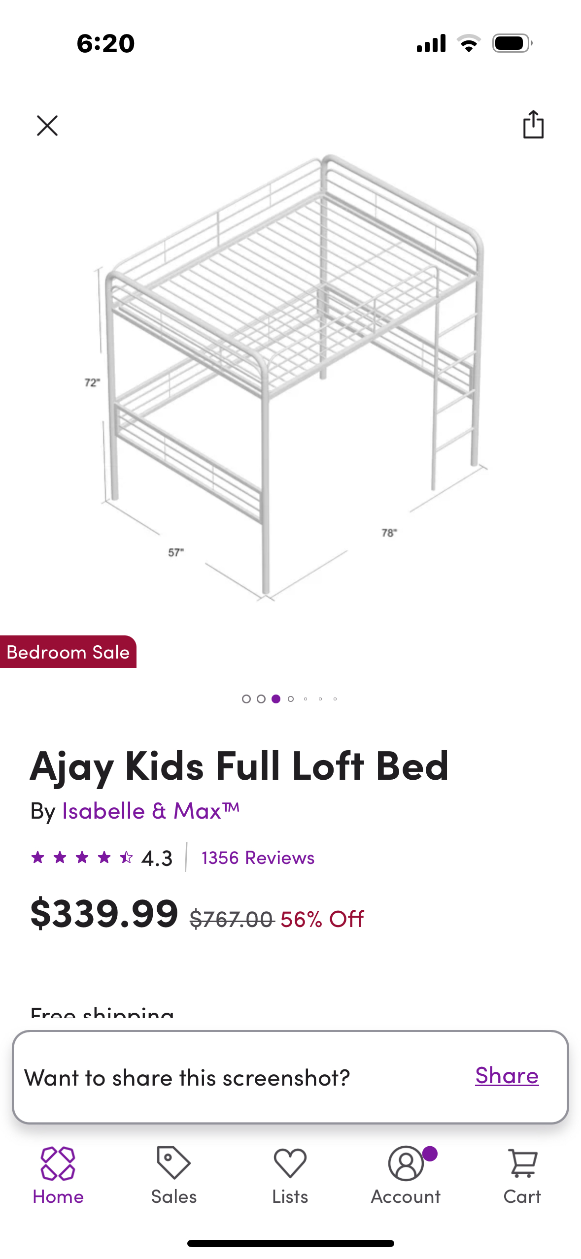 Ajay full size loft bed - photo 3