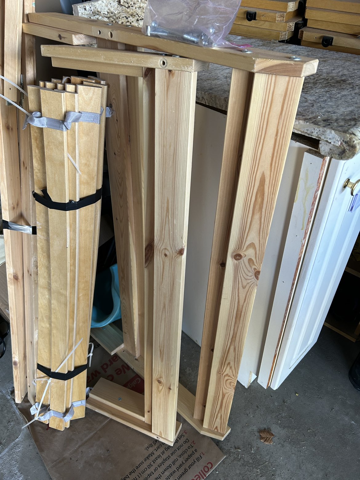 Single  bed frame with slats - photo 2