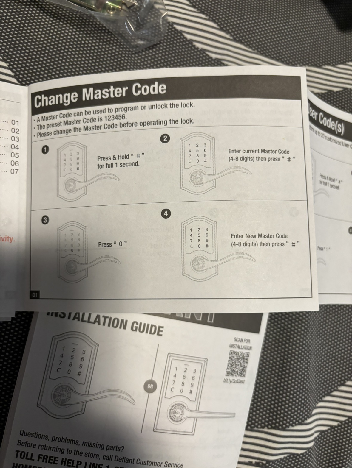 Electronic touchpad door lever lock image indicator(6)