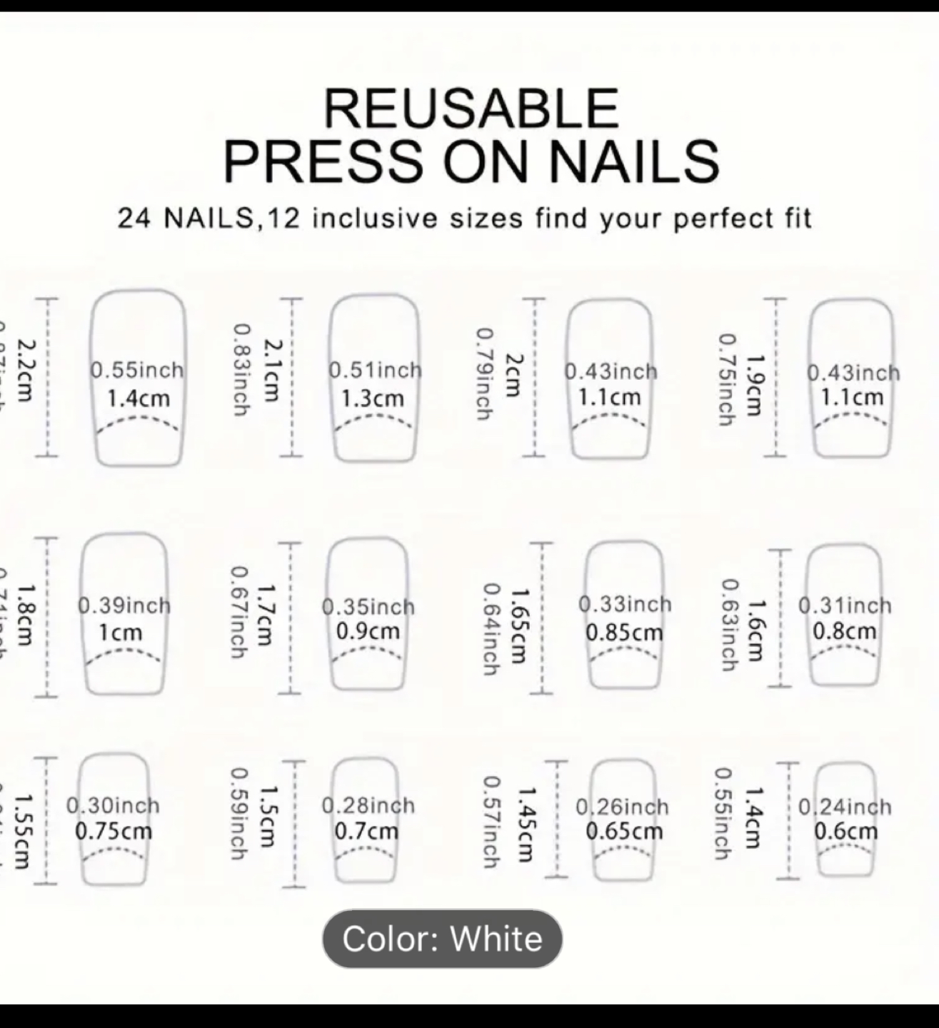 Nails Minimalist , Full Cover Fake Nails image indicator(6)