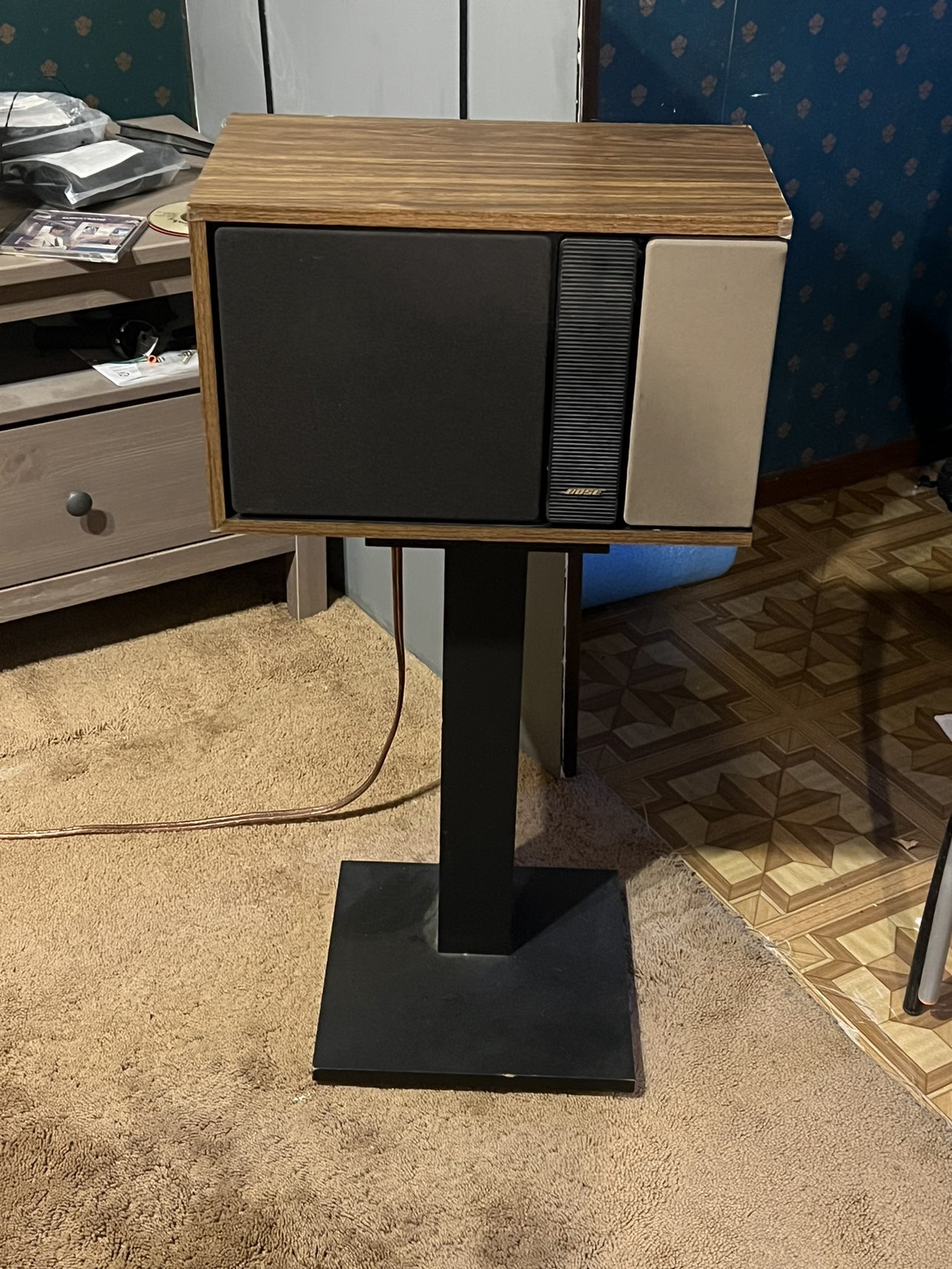 Bose 301 speakers with stands