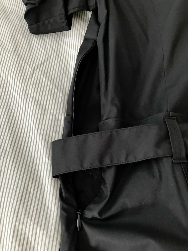 Short sleeve cotton black dress - photo 4