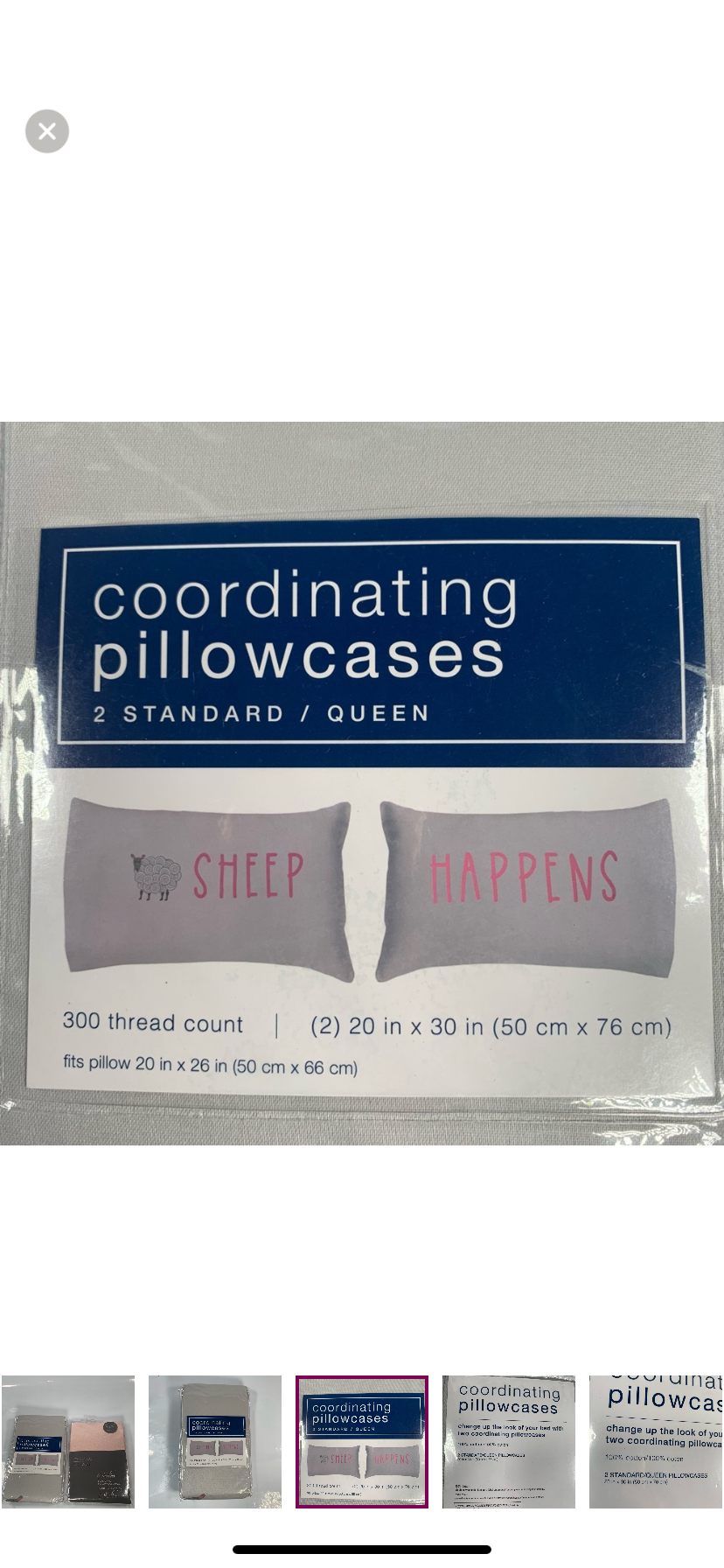2sets Coordinating Pillow Cases standard/queen 20x30in image indicator(3)