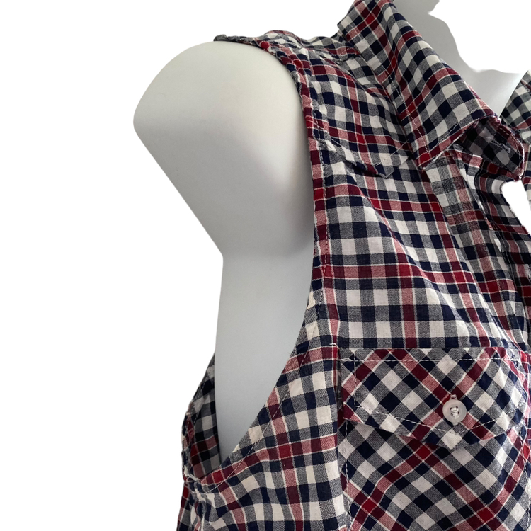 Plaid Sleeveless Top - photo 5