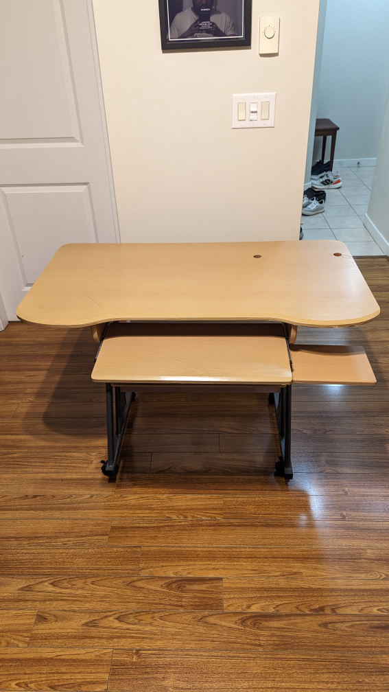 Work/Study Table with wheels