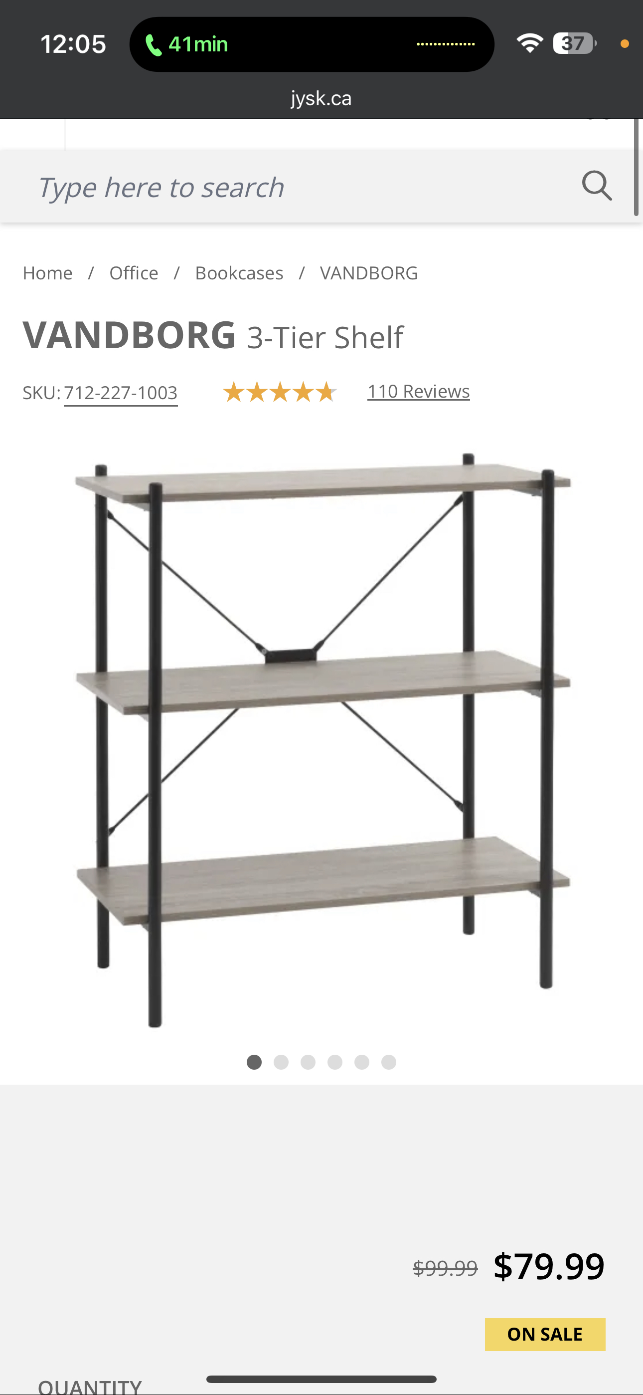 Brand new never opened Book shelf 3 tier shelf