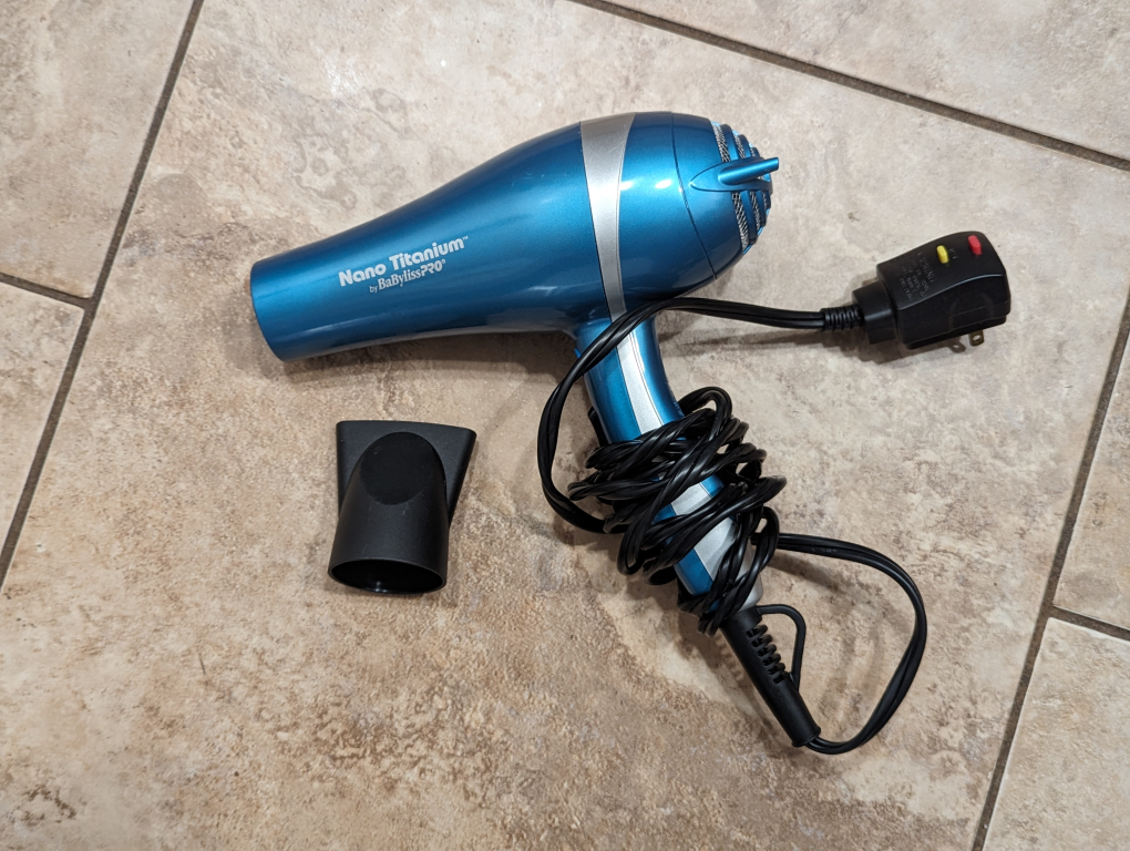 BaBylissPRO Hair Dryer, Nano Titanium Blow Dryer thumbnail