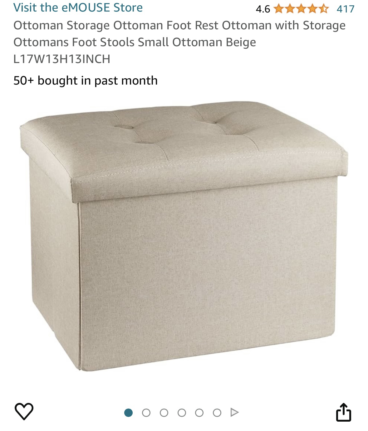 Amazon storage box foot rest