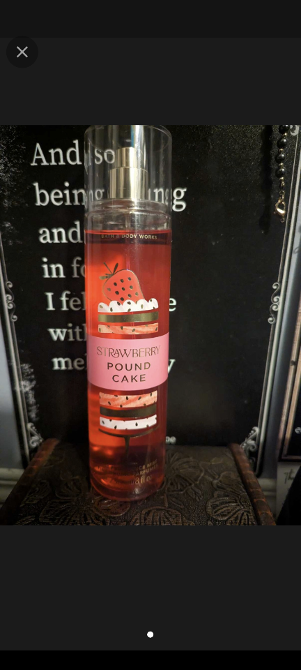 Strawberry Poundcake Bath and Body Works Spray thumbnail