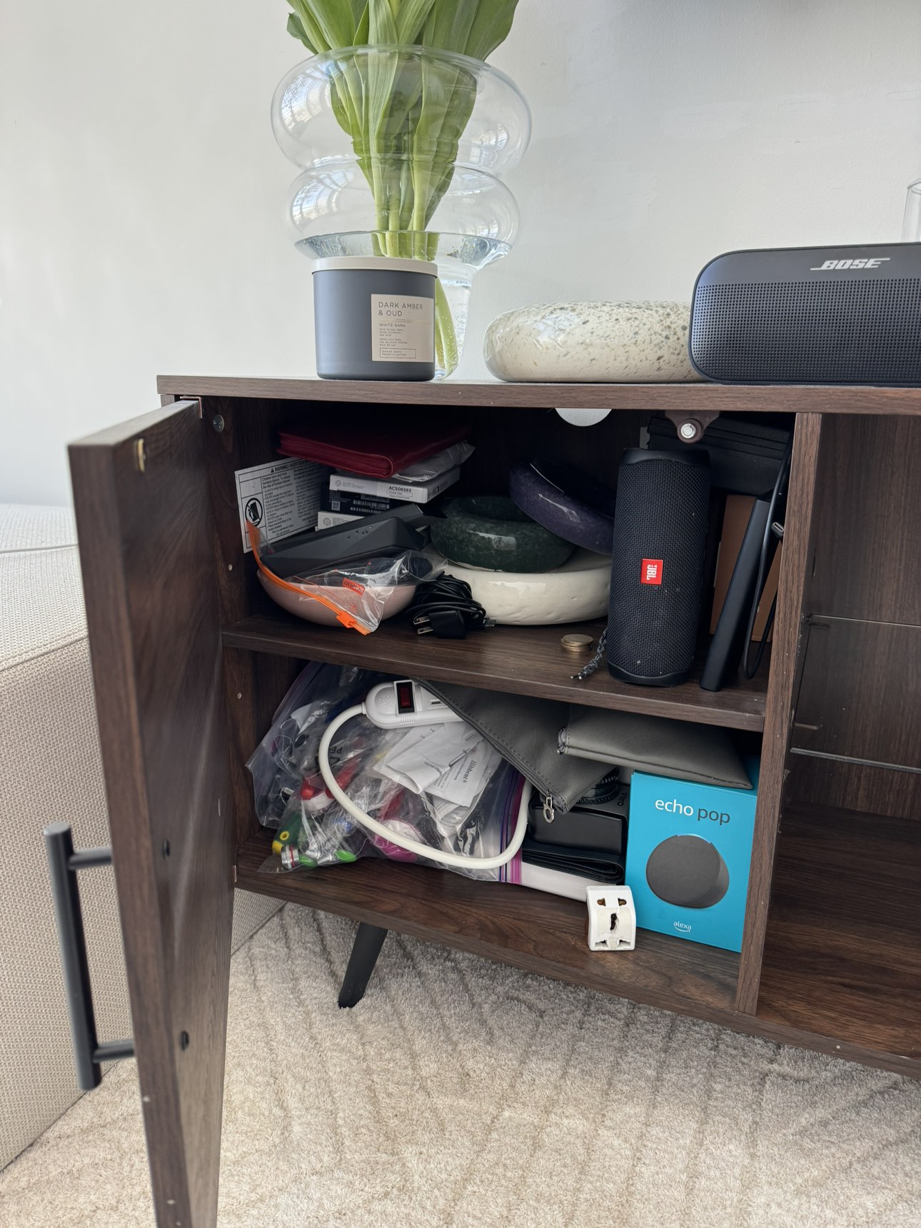 $250 Wooden TV Stand With Cabinets - photo 3