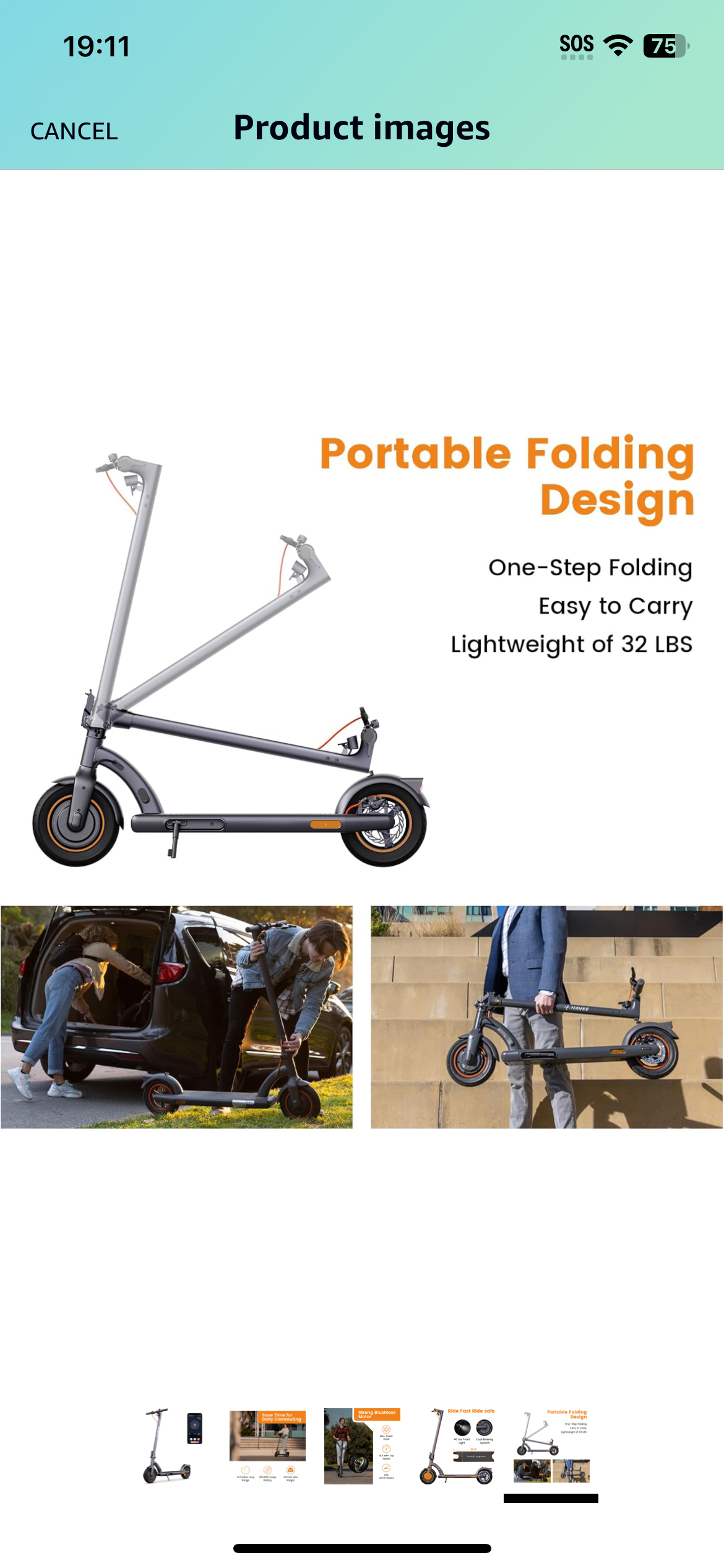 NAVEE Electric Scooter N40 - photo 5