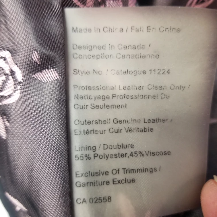 DANIER Genuine Leather Women's Black Jacket With Ruffles- 2xs image indicator(10)