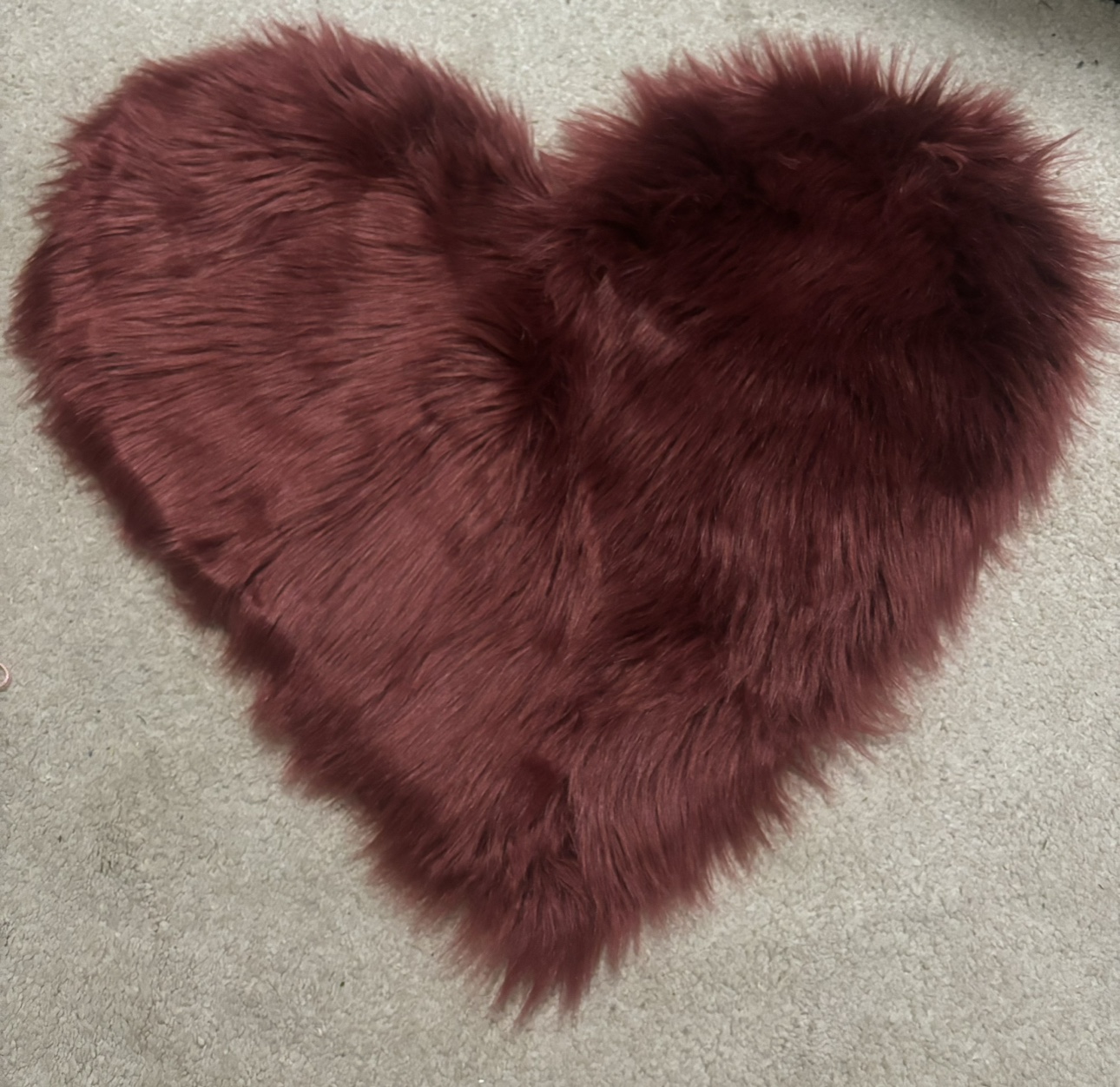 Heart shaped rug
