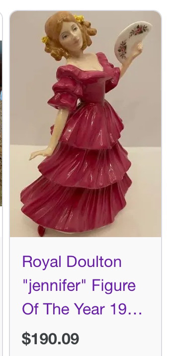 Jennifer,Royal Doulton , figure Of the year 1994, image indicator(5)