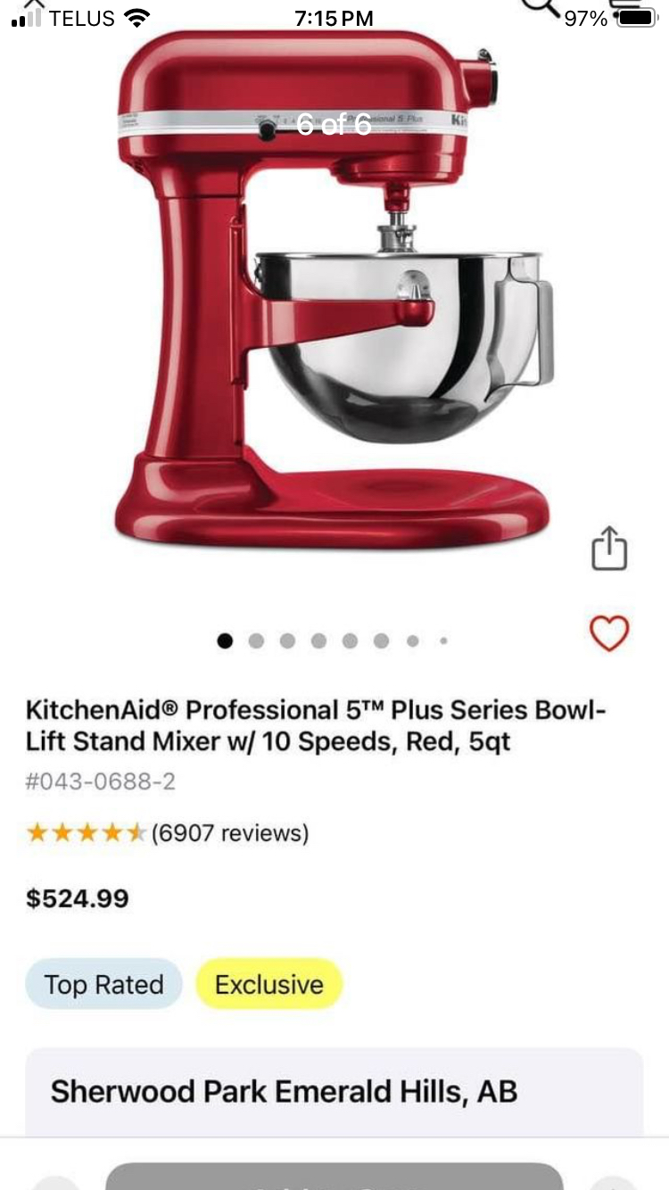 Kitchen aid mixer - photo 3