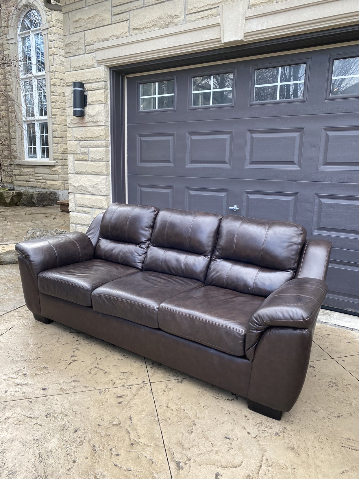 Italian Leather 3-Seater Couch