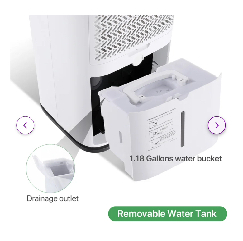 Dehumidifier - Waykar 70 Pints Console up to 4500 Cubic Feet - photo 5