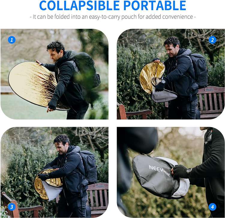 NEEWER 32 Inch/80 Centimeter 5 in 1 Light reflector image indicator(4)