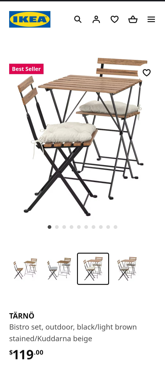 Ikea Patio Set image indicator(5)