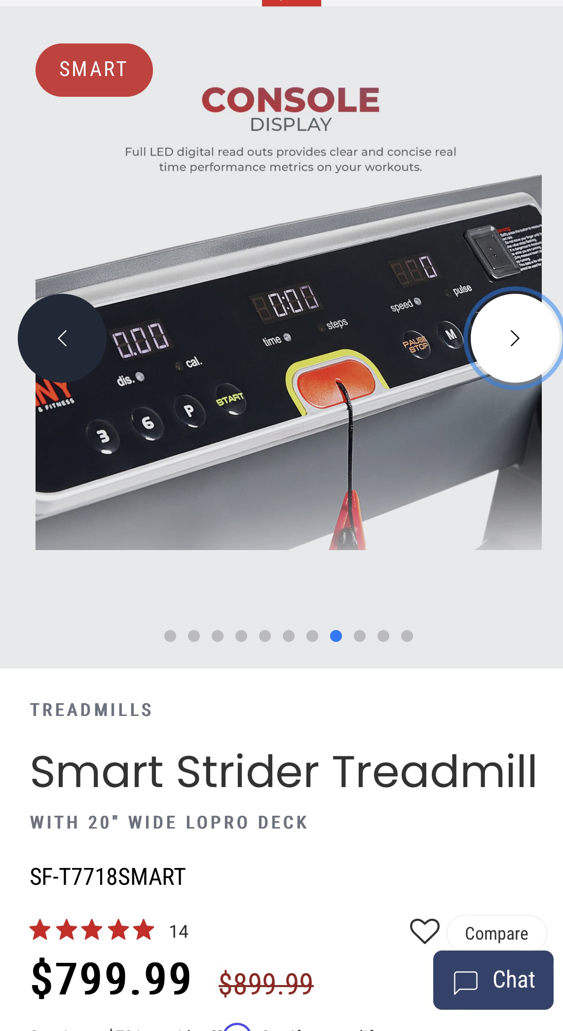 Treadmill- Sunny Smart SF-T7718SMART - photo 4