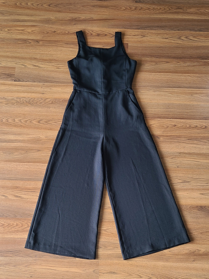 Aritzia Wilfred Ecoulement jumpsuit black tie back sz 6 EUC - photo 4