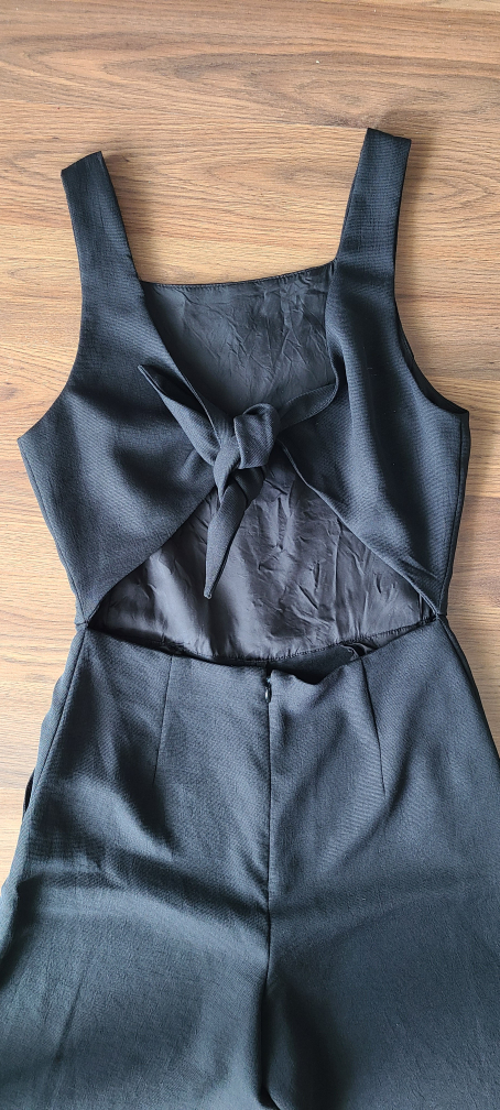Aritzia Wilfred Ecoulement jumpsuit black tie back sz 6 EUC - photo 5