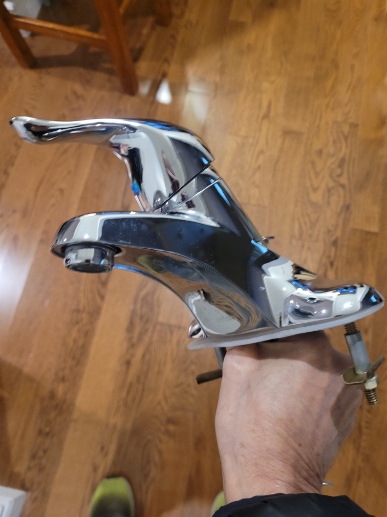 Moen Chrome Bathroom Faucet 4" Center for DIYers image indicator(2)