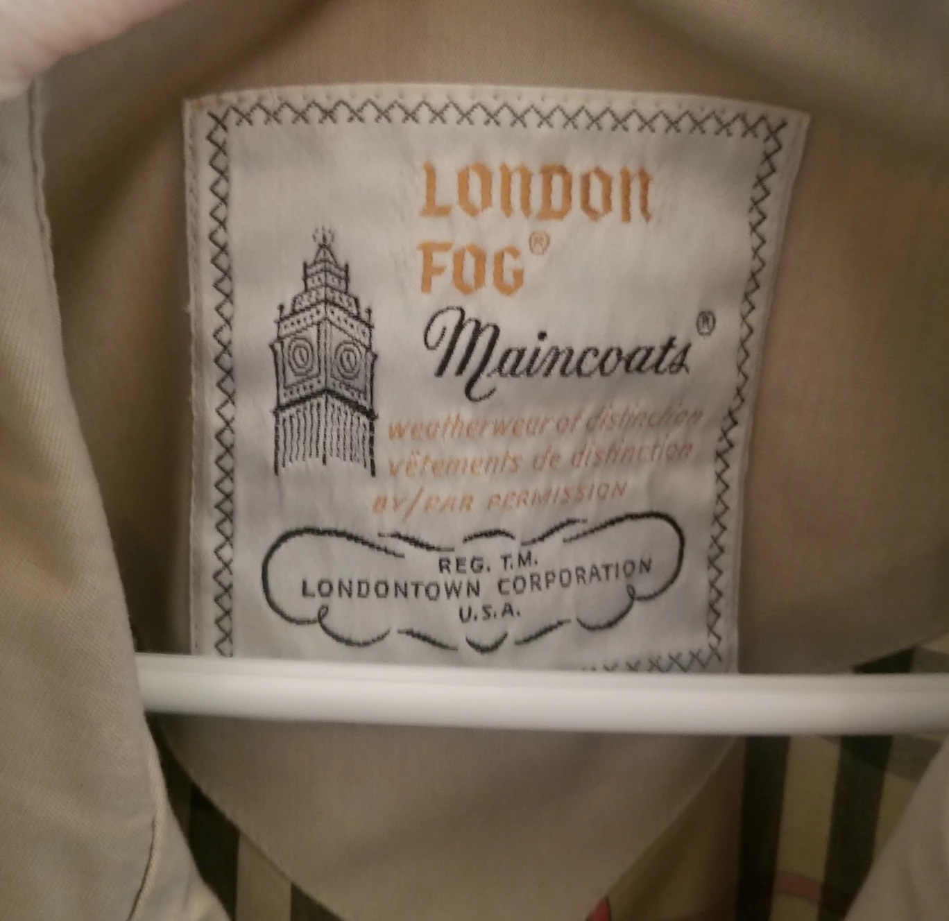 Vintage LONDON FOG Men's Jacket Burberry Styled Lining 40R image indicator(7)