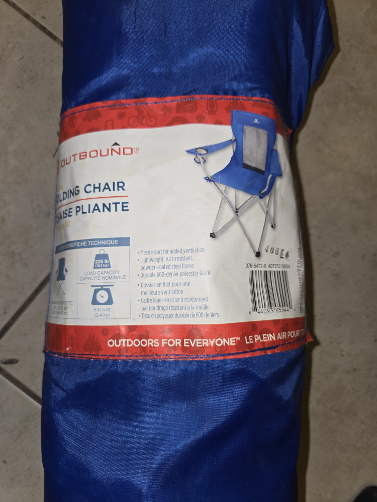 outbound folding chair