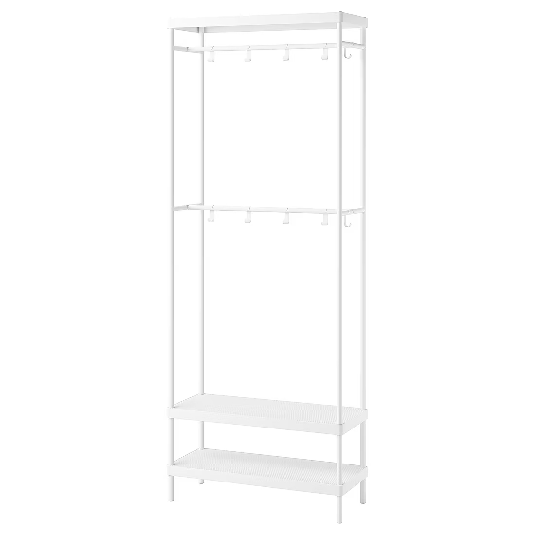 IKEA coat rack with shoe storage
