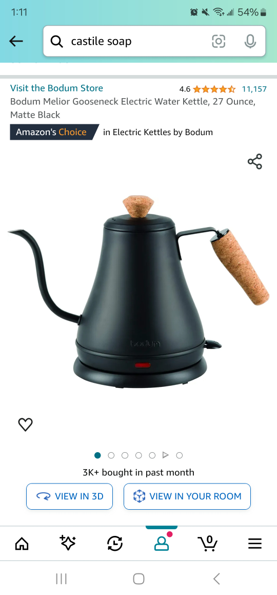 Gooseneck electric kettle