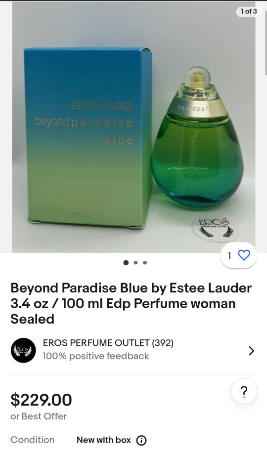 🌸 ! Estēe Lauder~(rare)Beyond Paradise Eau du Parfum image indicator(6)